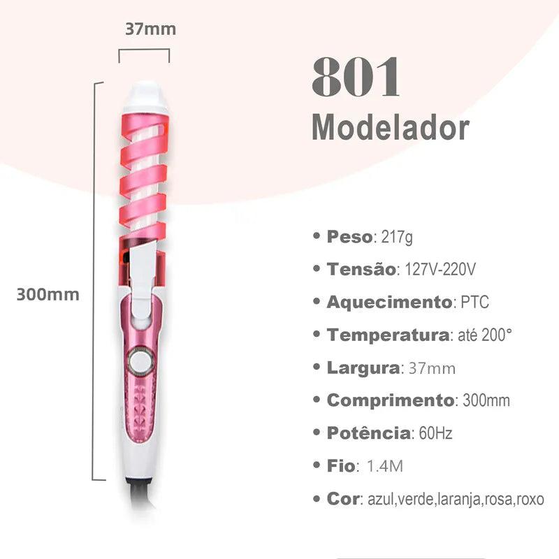 Modelador de cachos elétrico 20mm 200 °c - Simplesmente Bella